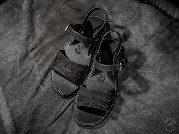 Leather Sandals 復刻法軍公發皮革涼鞋-黑色