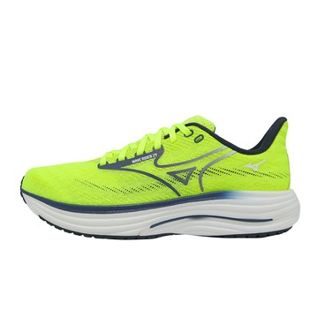 Mizuno 慢跑鞋 Wave Rider 29 男鞋 螢光黃 黑 緩震 運動鞋 美津濃 J1GC2503-51