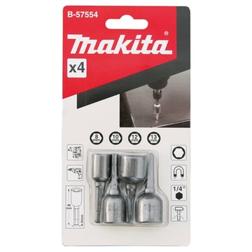 MAKITA牧田 B-57554 套筒組4PCS