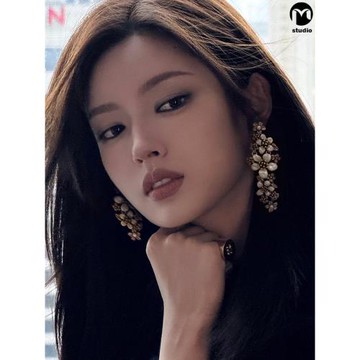 復古法式花枝剪影夸張耳夾女小眾高級感長款流蘇耳釘仙氣花朵耳飾