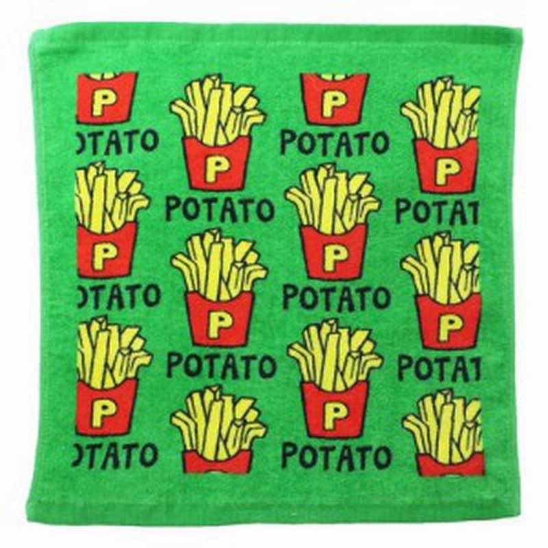 ハンドタオル Potato プリント ウォッシュタオル 34 36cm おもしろ雑貨 グッズ メール便可 通販 Lineポイント最大1 0 Get Lineショッピング