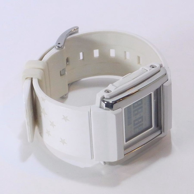 稼働品 CASIO BABY-G カシオ ベビージー 腕時計 白 BGD-110 箱 説明書 