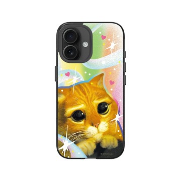 iPhone 16 Clear (相機按鈕) 酷墨灰 - Shrek - 炙熱的眼神-鞋貓