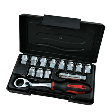 MXM TOOLS 72齒彎柄穿透式棘輪扳手套筒工具組  1組