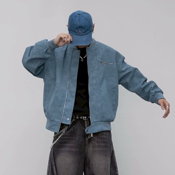 【AMERO】男裝 女裝 MA1型皮外套 有暗袋 情侶裝