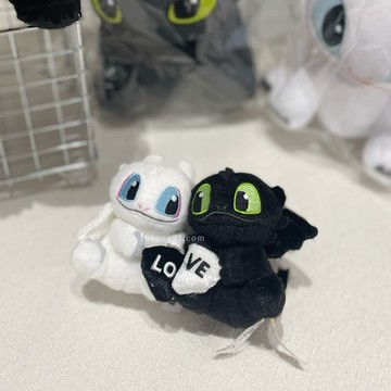 POTDEMIEL X 環球影城 馴龍高手 貼貼磁吸吊飾 一組入 沒牙 夜煞 光煞 絨毛吊飾 /預購