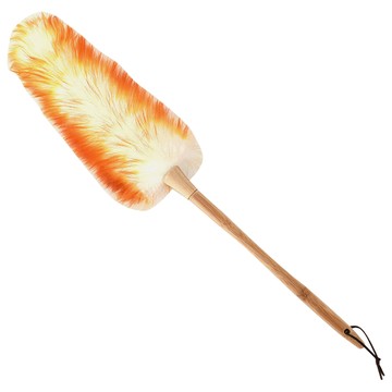 Nature Living 羊毛除塵撢 L 竹柄除塵撢  混合顏色  1支