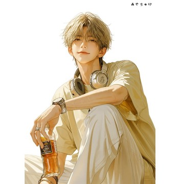 【8 月新品】07-137-0120 人物貼紙 簡約夏日男孩