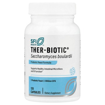 SFI Health, Ther-Biotic® Saccharomyces Boulardii, 3 Billion CFU, 120 Capsules