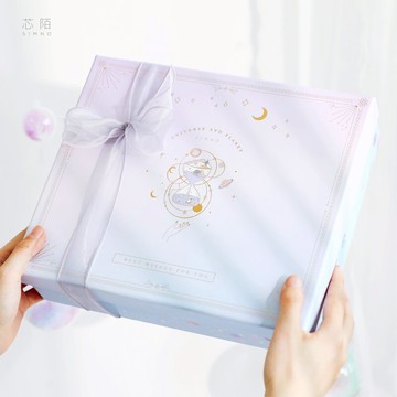 手賬本 芯陌手帳禮盒套裝可愛中國風古風手賬本手帳機關豪華網紅禮盒手帳素材手杖大禮包學生用工具全套少女心日系【MJ10748】