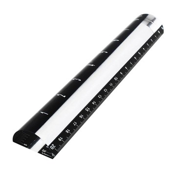 2x/20cm 台灣製壓克力文鎮尺型放大鏡 A043