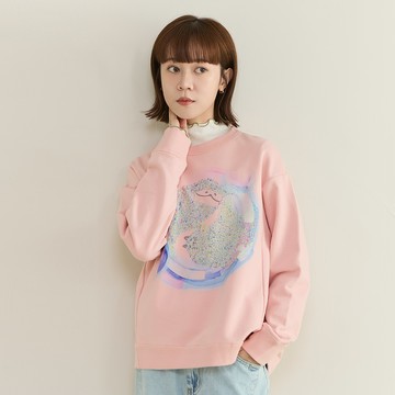 a la sha 抹茶Q咪泡泡世界繡花印棉T