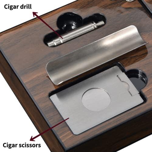 CIGAR ASHTRAYセット,ピアノ塗装CIGAR ASHTRAY,折りたたみ式木製灰皿