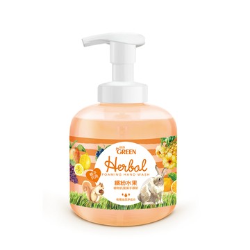 GREEN 植物抗菌潔手慕斯-繽紛水果 400ml