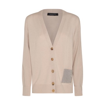 Fabiana Filippi - Light Beige Silk-wool Blend Cardigan