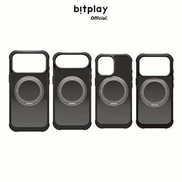 【bitplay】防摔磁吸立架殼  for iPhone 17 系列 暗夜黑 軍規防摔手機殼/Magsafe兼容/含支架