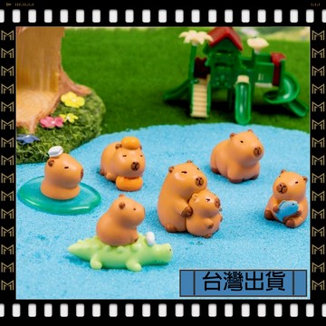 🔥台灣出貨🔥可開發票✅【大同小藝】微景觀 擺件 創意可愛 水豚公仔 手辦樹脂工藝品 汽車桌面擺件