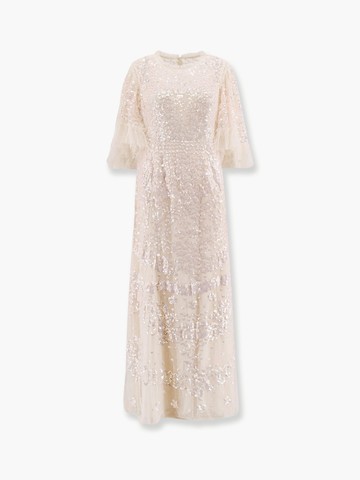 Tulle long dress with all-over sequins - NEEDLE & THREAD - gender_Woman