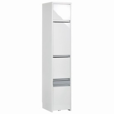 キッチン収納 食器棚 キッチン隙間収納 フラップ扉 コンセント 日本製 Ymir/ユミル 隠せる家電収納 幅35奥行45cm高さ178cm H44419