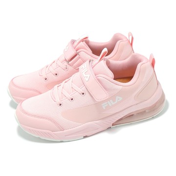 Fila 慢跑鞋 J402Z 大童 中童 粉 魔鬼氈 小朋友 氣墊 緩衝 運動鞋 斐樂 3J402Z550