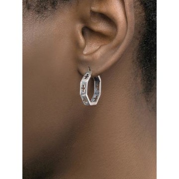 GRGR Cross Earrings 純銀多十字架耳環男嘻哈個性高級感大耳圈女