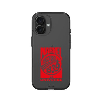 iPhone 16 Clear (相機按鈕) 酷墨灰 - 迪士尼-漫威 Marvel - 漫威-復古宇宙標誌