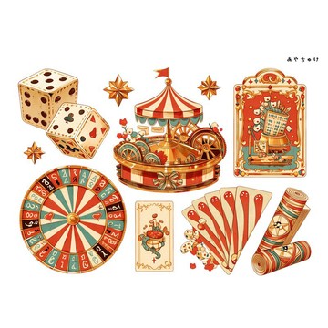 【6 月新品】20-134-0262 裁切紙 馬戲團風格