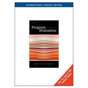 PROGRAM EVALUATION AN INTRODUCTION  ED