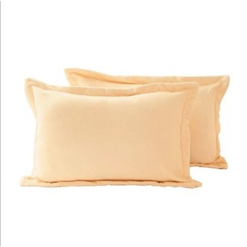 【卓瑩光波】奈米遠紅外線 粉橘刷毛枕套 2 入組