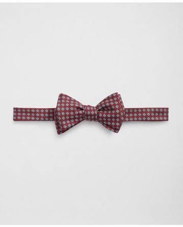 Brooks Brothers Men's Silk Diamond Neat Bow Tie | Red