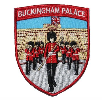 英國 白金漢宮 紅衛兵 背膠刺繡布章 貼布 布標 燙貼 徽章 肩章 識別章 背包貼