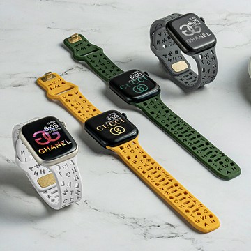 優購生活~適用iwatch7蘋果s7手表applewatch8新款watchs表帶502替換帶6運動5硅膠4智能3高級s7小眾s6創意45男41女s8/SE錶帶 皮帶 尼龍帶 硅膠錶帶 佳明 錶扣拆裝工具 現貨