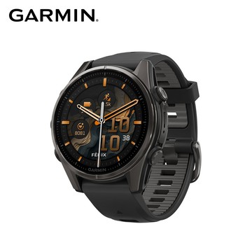 【GARMIN】Fenix 8 43mm 全方位戶外進階GPS智慧腕錶｜石墨灰