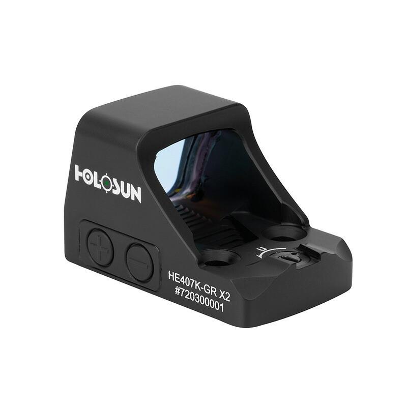 HOLOSUN HE407K-GR X2 Open Reflex レッド ドットサイト