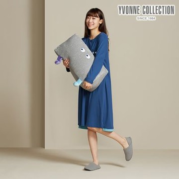 YVONNE 以旺傢飾 睛睛三角長抱枕-迷霧灰