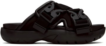 Bottega Veneta 黑色 Snap Slide 凉鞋