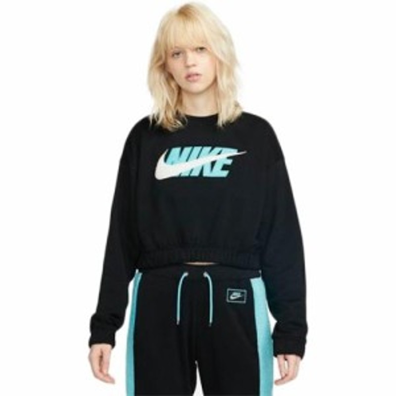 ナイキ Nike レディース トレーナー Ws Nsw アイコンフリース L S クルー ブラック コパ セイル Dd5070 010 長袖 スウェット トップス 通販 Lineポイント最大4 0 Get Lineショッピング