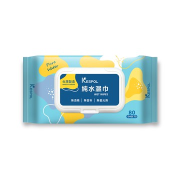 KESPOL克司博純水濕巾 80抽(掀蓋)*24入(箱出)