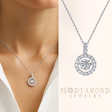 IS DIAMOND IGI 一克拉鉑金台 最白D /VS1 跳舞鑽 舞動 鑽石項鍊(培育鑽石)