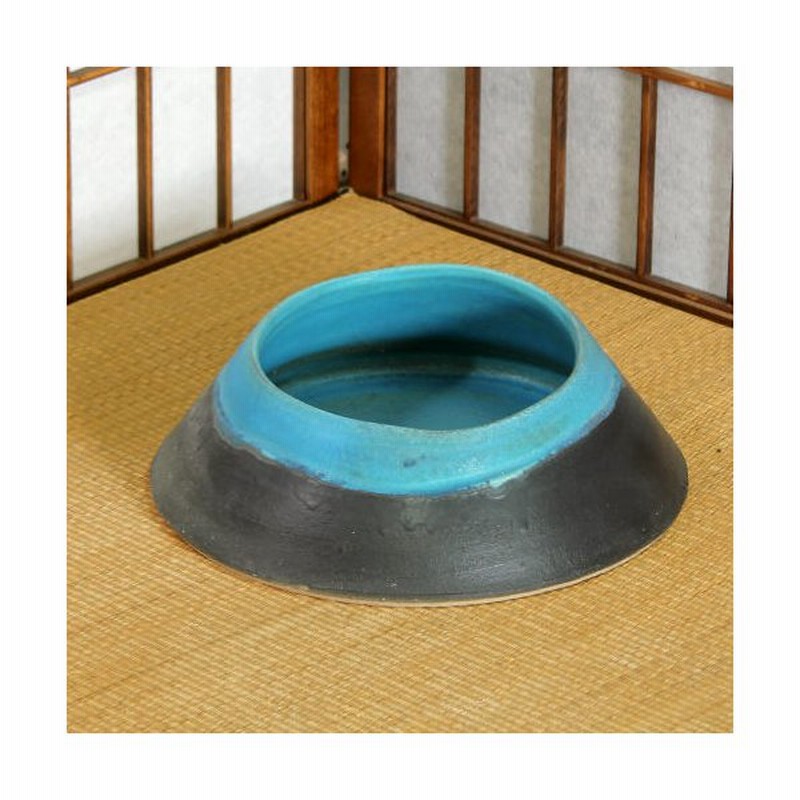 最大52 Offクーポン 池坊 花器 水盤 青 Www Roostermexico Mx