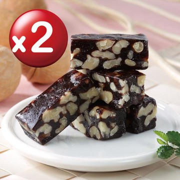 【難找核桃】低糖高纖南棗核桃糕500gx2盒 附提袋/純素/伴手禮/年節禮盒