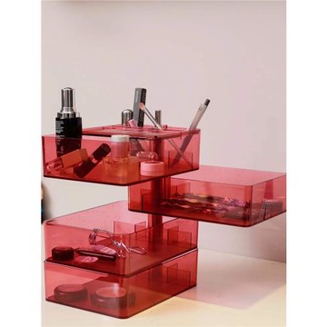 桌面收納盒化妝品文具整理臥室客廳書房衛生間浴室簡約現代ins風