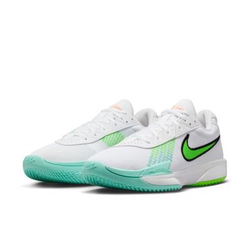 NIKE 籃球鞋 男鞋 運動鞋 莫蘭特 實戰鞋 AIR ZOOM G.T. CUT ACADEMY EP 白綠 FB2598-107
