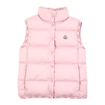 Moncler Enfant Kids 粉色羽絨背心