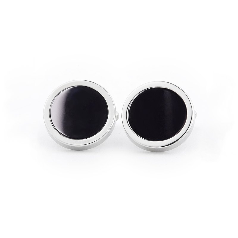 袖扣 黑曜石 Natural Stone Cufflinks 香港品牌 Walking Dapper