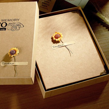 相冊本 diy相冊定製本手工製作黏貼式皮質紙影集情侶寶寶創意圣誕禮物『XY20941』