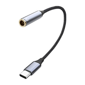 AMA Type-C轉3.5mm音頻線母 耳機轉接線 邊聽邊玩 語音通話 有線耳機 AUX HiFi音質