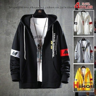 ジップアップパーカー メンズ 大きいサイズ パーカー 長袖 おしゃれ アウター フルジップパーカー 新作 通販 Lineポイント最大get Lineショッピング
