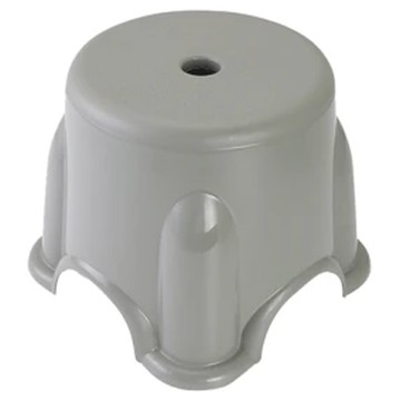 莫蘭迪色防滑小圓凳 22.5 x 19.5 x 15cm(小款) 灰色  1個