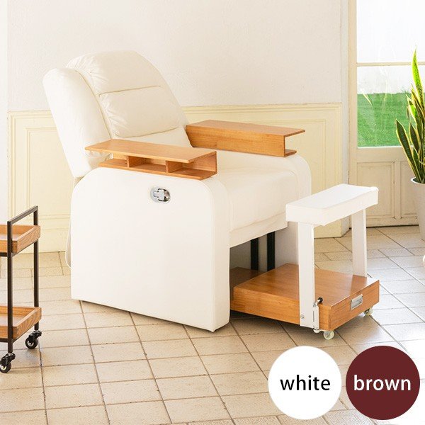 リクライニングチェア オットマン付き ビューティーン 全2色 ネイルチェア ネイル椅子 フットケア フット ペディキュア 足置き 脚置き エステ 通販 Lineポイント最大0 5 Get Lineショッピング